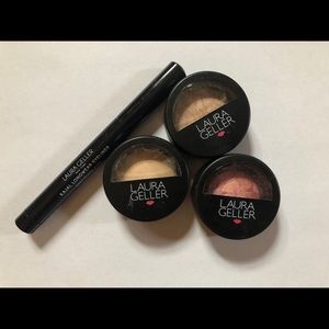 Laura Geller baked minis and kajal liner